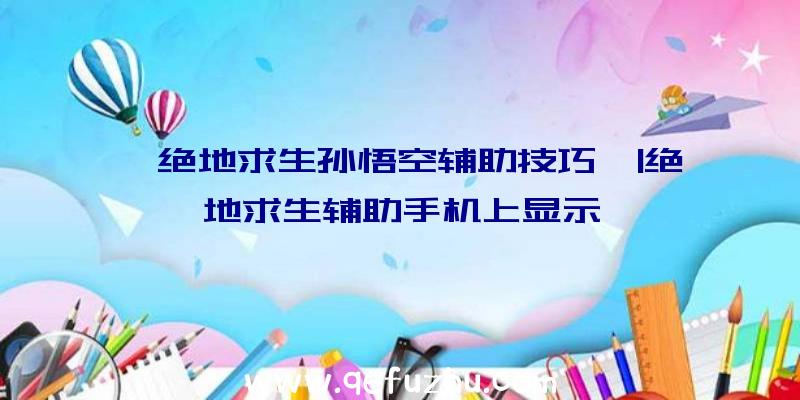 「绝地求生孙悟空辅助技巧」|绝地求生辅助手机上显示